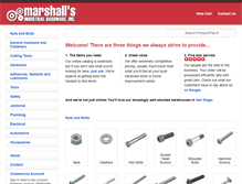 Tablet Screenshot of marshallshardware.com